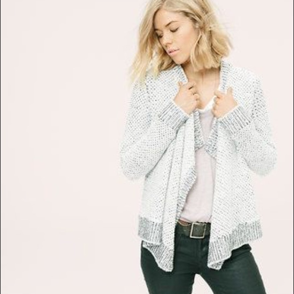 Lou & Grey draped open front cardigan